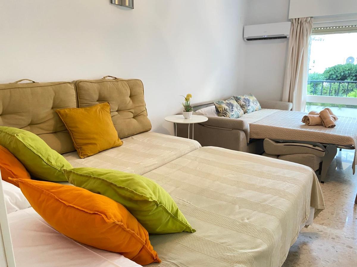 Studio With Access To The Garden. Open Pool. Beach Very Close. Wifi & Netflix Free Apartment Беналмадена Екстериор снимка